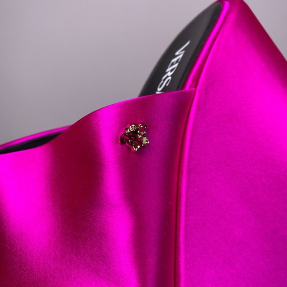 VERSACE Pink Triplatform Mules - Picture 10 of 12